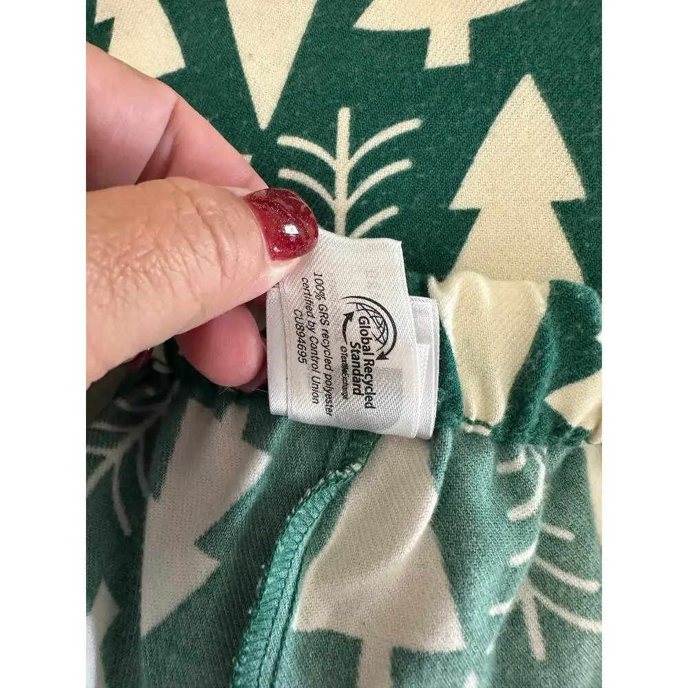 Hanna Andersson 2pc Christmas Tree PJ Set 6 7 Pajamas Green